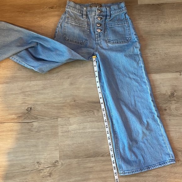 J. Crew Point Sur wide-leg crop jean in clean light wash sz 23P - Picture 7 of 12